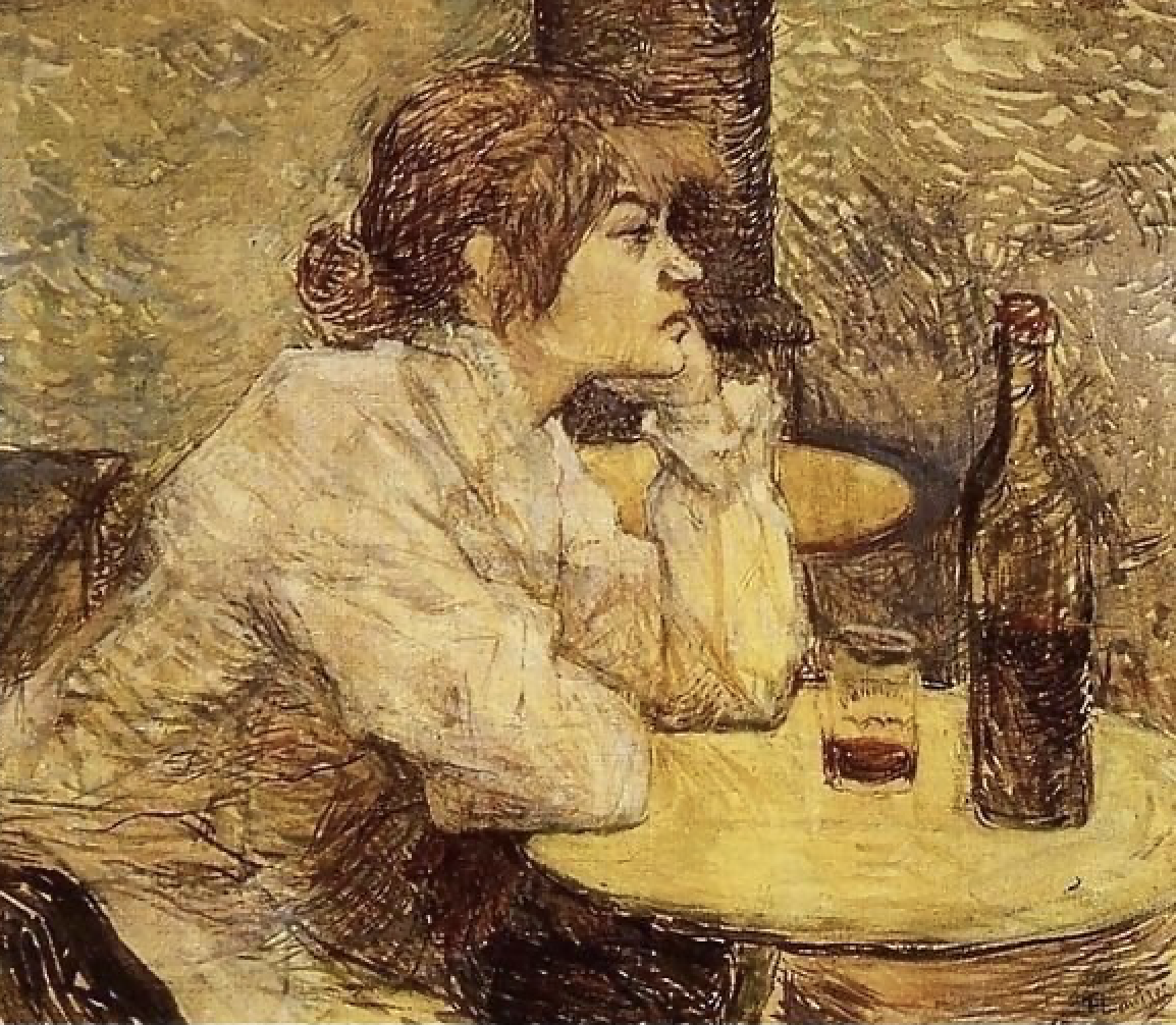 Image credits: softcopy of the painting by Henri De Toulouse Lautrec called ‘The Hangover’ depicting artist Suzanne Valadon in 1887. courtesy of the Toulouse Lautrec foundation